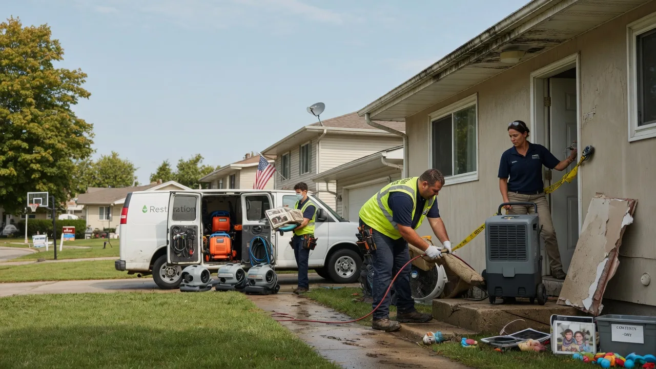 Water Damage Restoration in Morton, IL near me